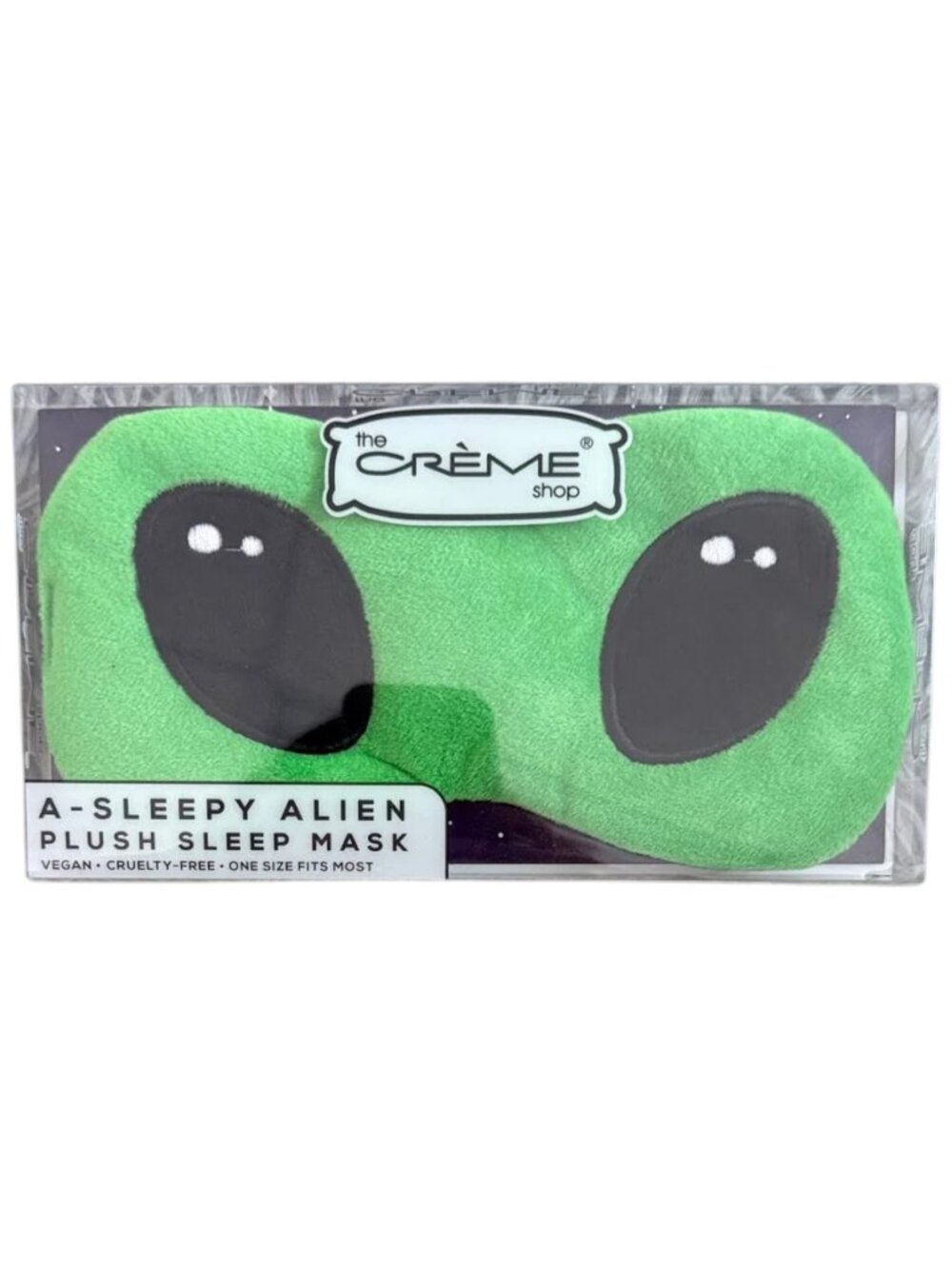 NEW the Crème Shop A-Sleepy Alien Plush Sleep Mask